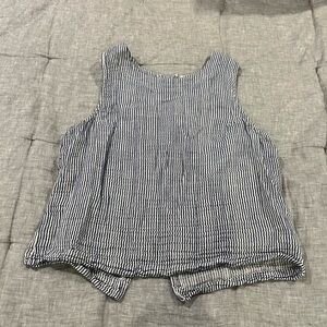 Thread & Supply Striped Navy and White Women's Top - Preppy, nautical